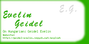 evelin geidel business card